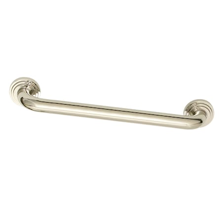 Kingston Brass DR214166 16-Inch x 1-1/4-Inch O.D Grab Bar, Polished Nickel DR214166